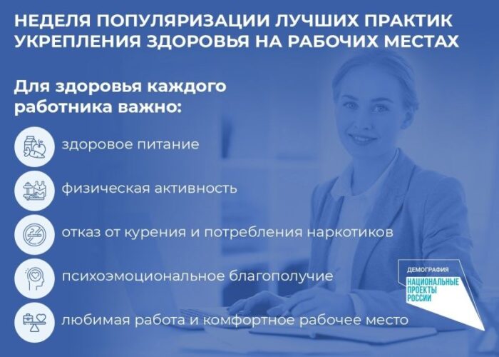 Неделя популяризации лучших практик укрепления здоровья на рабочих местах